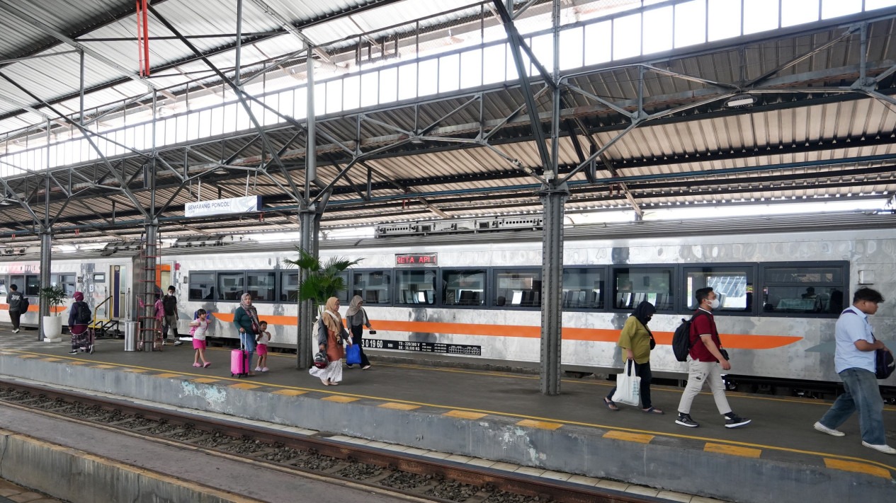 Tiba di Stasiun Daop 4 Semarang Penumpang Mudik Capai 82 Ribu Orang