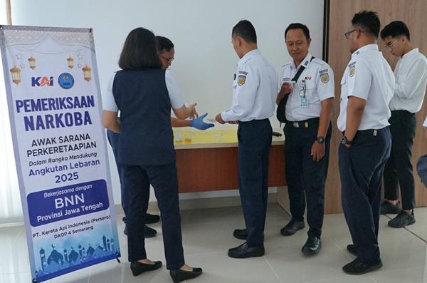 Zero Narkoba KAI Lebaran Sosialisasi dan Tes Urine Jaga Integritas Petugas