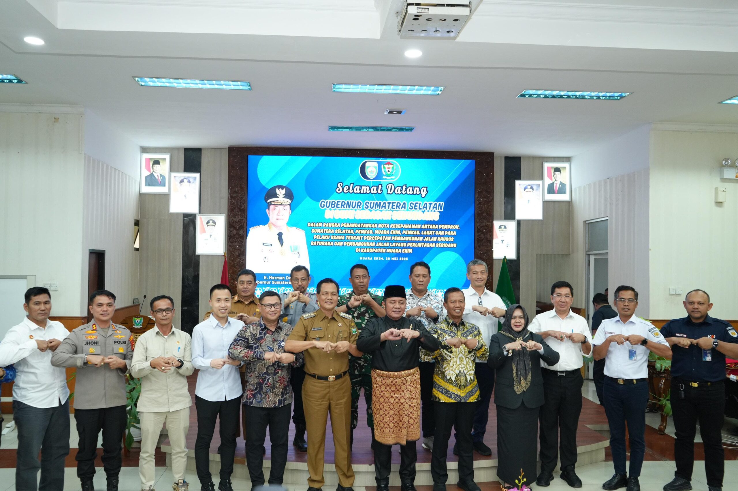 PT KAI Bersama Pemprov Sumsel, Pemkab Muara Enim, B2PJN dan PT Bukit Asam Tandatangani MoU Percepatan Pembangunan 5 Flyover di Kabupaten Muara Enim